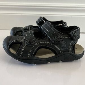 Kamik SeaTurtle2 Toddler Boys Size 11 Sandals Water Hiking Casual Black Kids